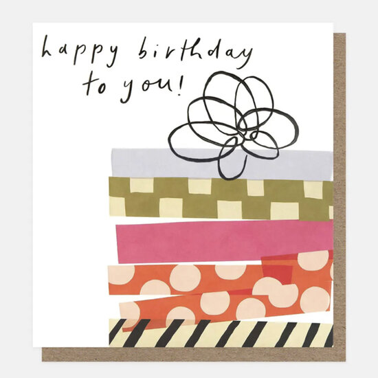 verjaardagskaart caroline gardner - happy birthday to you - tape cadeau |Muller wenskaarten