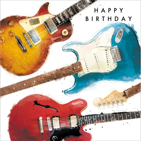 verjaardagskaart woodmansterne -  gitaar| muller wenskaarten