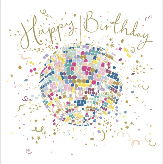 verjaardagskaart woodmansterne - happy birthday - discobal | muller wenskaarten