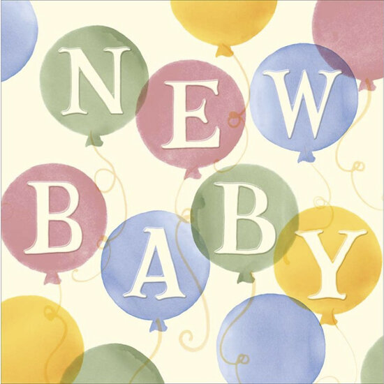 geboortekaart woodmansterne emma bridgewater - new baby | muller wenskaarten