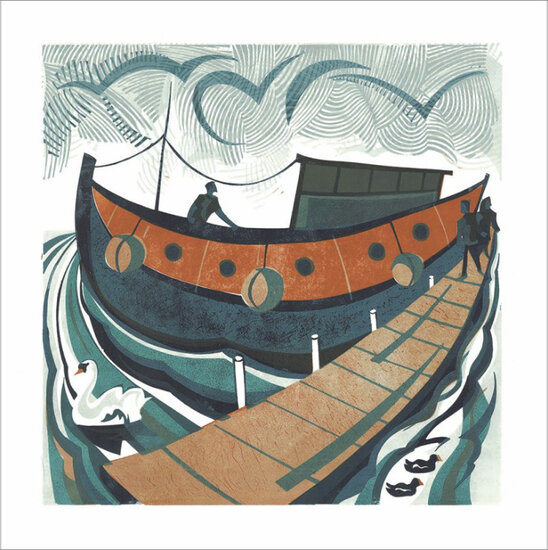 wenskaart woodmansterne - schip | muller wenskaarten