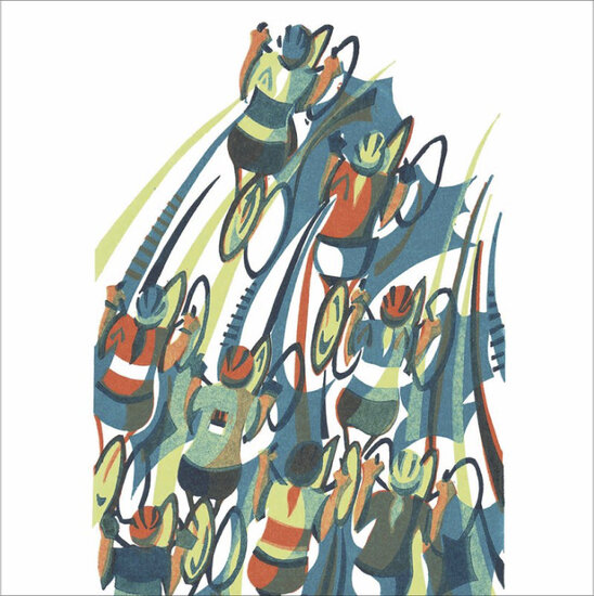 wenskaart woodmansterne - wielrennen | muller wenskaarten