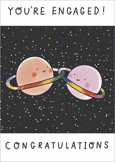 wenskaart verloving woodmansterne - you're engaged | muller wenskaarten