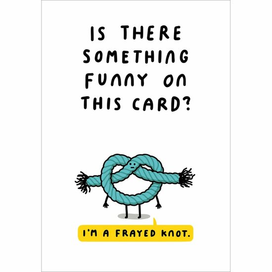 grappige kaart woodmansterne - something funny| muller wenskaarten