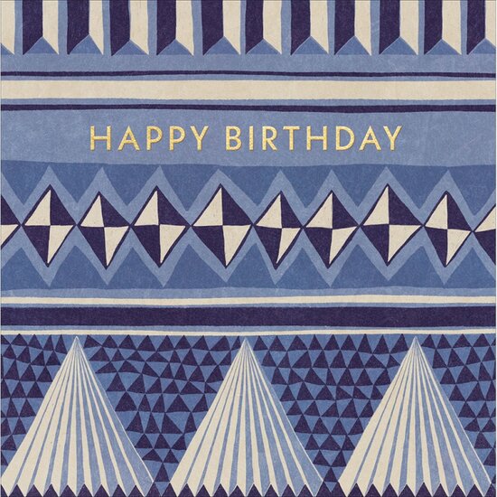 verjaardagskaart woodmansterne - happy birthday - glas schittering | muller wenskaarten