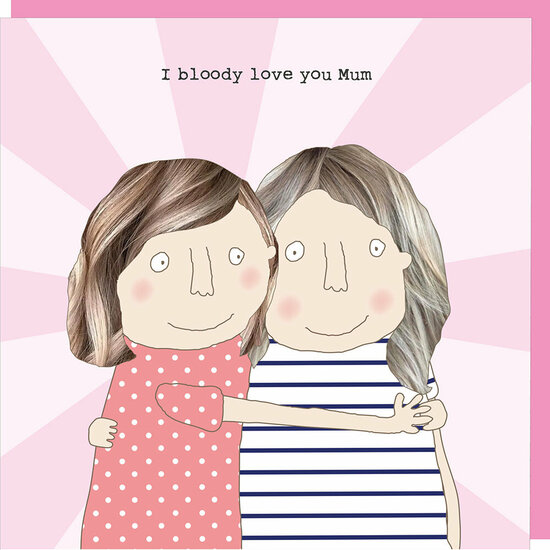 wenskaart rosie made a thing - love you mum| muller wenskaarten