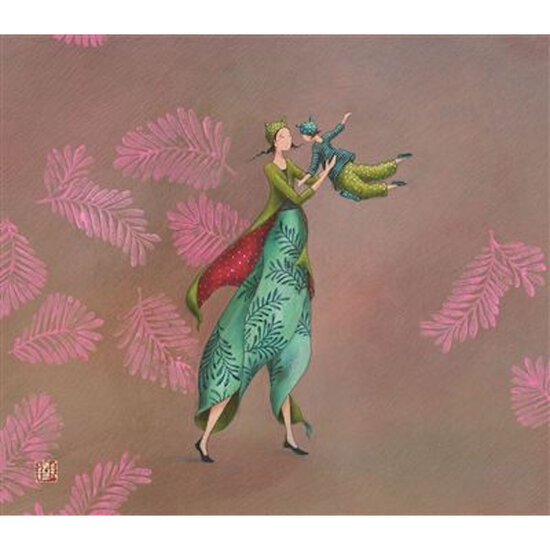 luxe wenskaart ga&euml;lle boissonnard - moeder en kind | muller wenskaarten