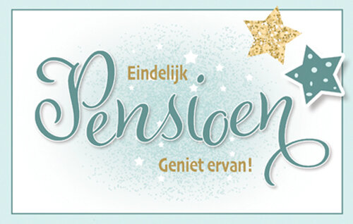 wenskaart - eindelijk pensioen geniet ervan | muller wenskaarten