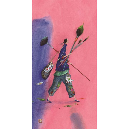 luxe wenskaart ga&euml;lle boissonnard - leven in kleur | mullerwenskaarten