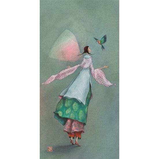 luxe wenskaart ga&euml;lle boissonnard - de vogel | mullerwenskaarten