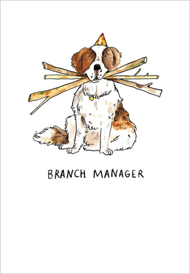 wenskaart woodmansterne - Branch Manager| muller wenskaarten