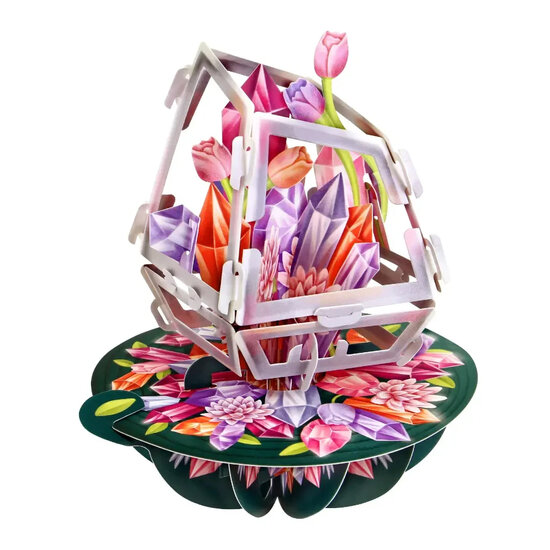 3D kaart - pirouettes cards - kristallen