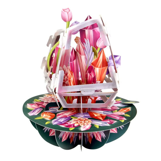 3D kaart - pirouettes cards - kristallen