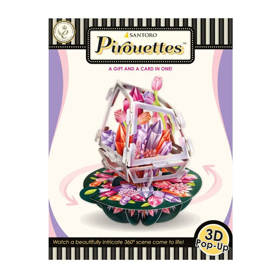 3D kaart - pirouettes cards - kristallen