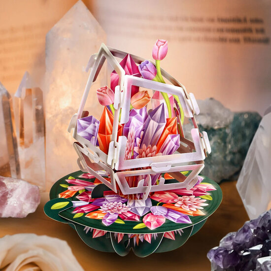 3D kaart - pirouettes cards - kristallen