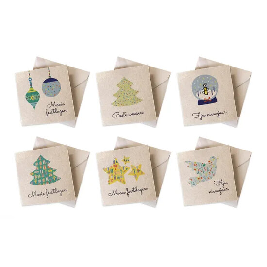6 plantbare kerstkaarten en nieuwjaarskaarten voor amnesty international  | muller wenskaarten
