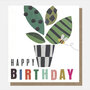 verjaardagskaart caroline gardner - happy birthday - plant