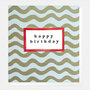 verjaardagskaart caroline gardner - happy birthday - golvende strepen