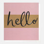 wenskaart caroline gardner - hello - roze bruin
