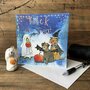 halloween kaart alex clark - trick or treat - honden, spin | mullerwenskaarten