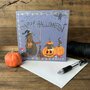 halloween kaart alex clark - happy halloween - konijnen | mullerwenskaarten