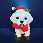 wiebelhoofd kerstkaart - hond