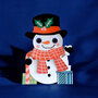 wiebelhoofd kerstkaart - sneeuwpop | muller wenskaarten