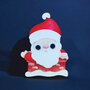 wiebelhoofd kerstkaart - kerstman - b | muller wenskaarten