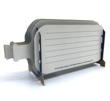 3D pop up wenskaart - message in a bottle - flamingo's met hart