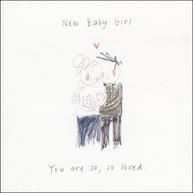 geboortekaart woodmansterne - new baby girl you are so loved