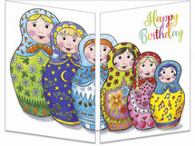 uitklapbare wenskaart cache-cache - happy birthday