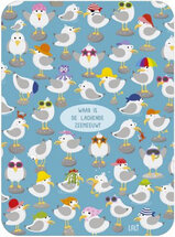 ansichtkaart - lali - zoekplaatje - lachende zeemeeuw