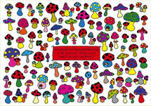 ansichtkaart - lali - zoekplaatje - waar is annabelle, het lieveheersbeestje, verstopt