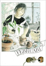 ansichtkaart maanden Lena Anderson - februari