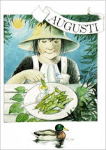 ansichtkaart maanden Lena Anderson - augustus