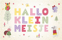 geboortekaartje - hallo klein meisje