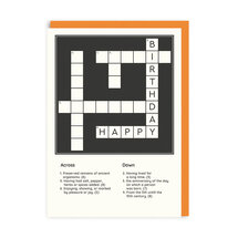 wenskaart ohh deer - happy birthday - kruiswoordpuzzel