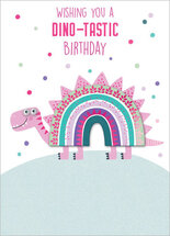 wenskaart - dino-tastic birthday