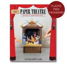 3D pop up christelijke kerstkaart  - theater -  kerststal