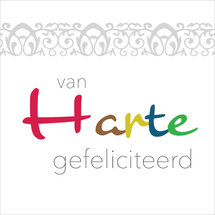 wenskaart - van harte gefeliciteerd