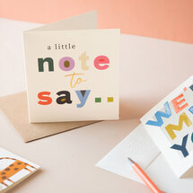 wenskaart caroline gardner - a little note to say