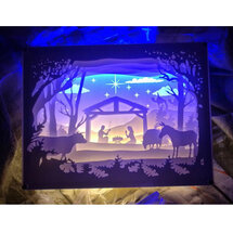alljoy design - lightbox - kerststal