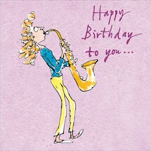 verjaardagskaart quentin blake woodmansterne - happy birthday to you - muziek