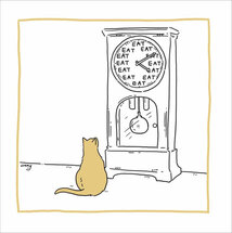 wenskaart woodmansterne - katten klok