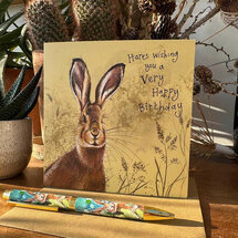 verjaardagskaart alex clark - hares wishing you a happy birthday - haas
