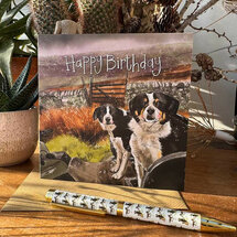 verjaardagskaart alex clark - happy birthday - honden
