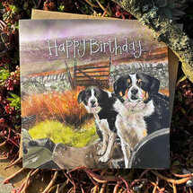 verjaardagskaart alex clark - happy birthday - honden