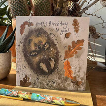 verjaardagskaart alex clark - happy birthday - egel