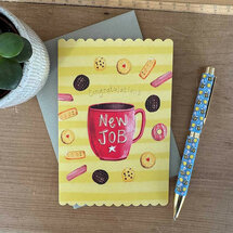 wenskaart nieuwe baan alex clark - congratulations new job - koekjes