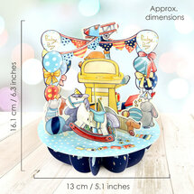 3D kaart - pirouettes cards - baby boy